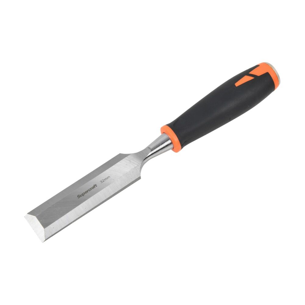 Supercraft Half Tang Wood Chisel DIY Tool W/ Striking Cap 1-1/4 Inch/32mm