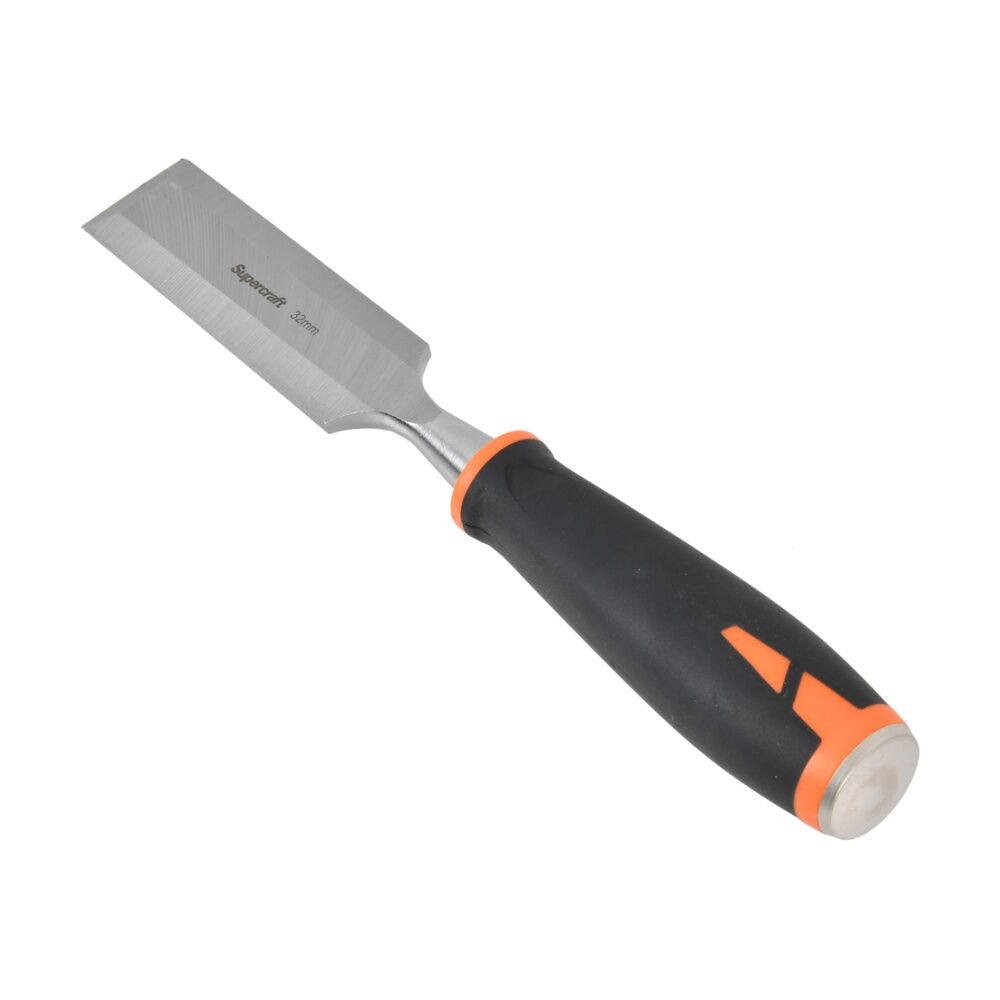 Supercraft Half Tang Wood Chisel DIY Tool W/ Striking Cap 1-1/4 Inch/32mm