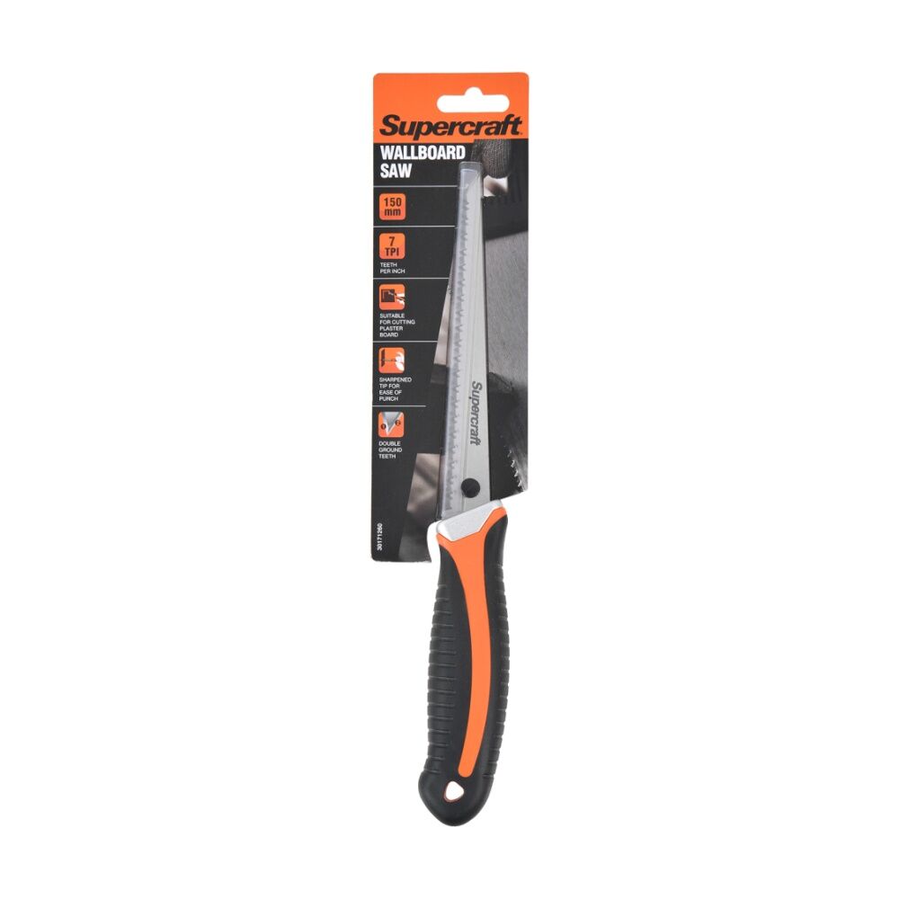 2PK Supercraft Wallboard Saw DIY/Carpentry Tool W/ Soft Grip Handle 150mm/6 Inch