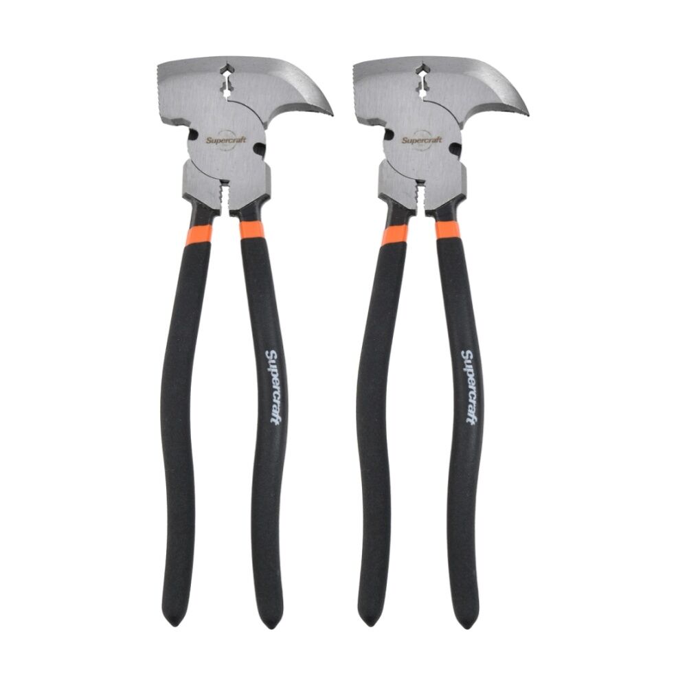 2PK Supercraft Fencing Multipurpose Wire Cutter Plier W/ Staple Remover 250mm