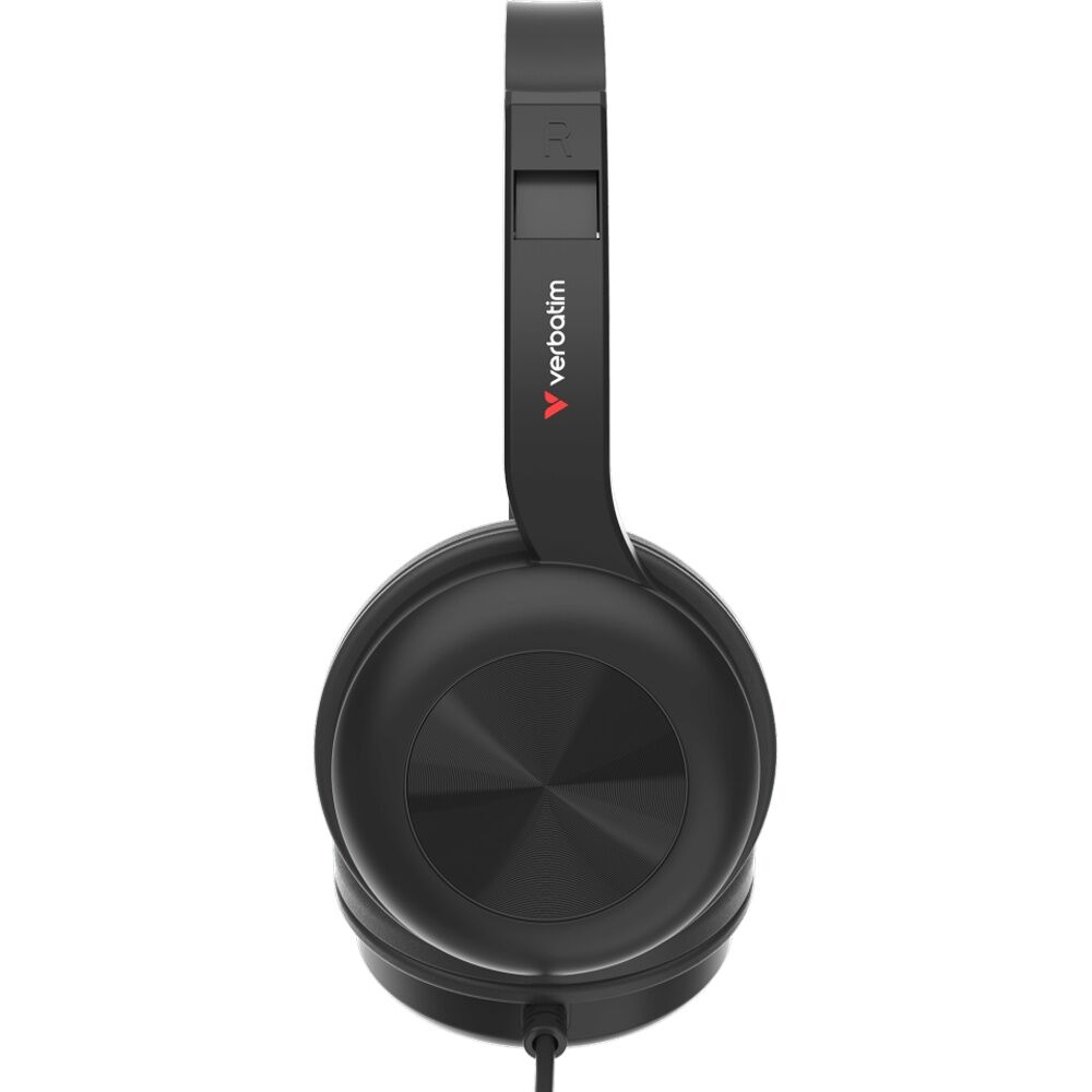 Verbatim Clarity Sound USB-C Wired Overear Headset W/ Microphone Black