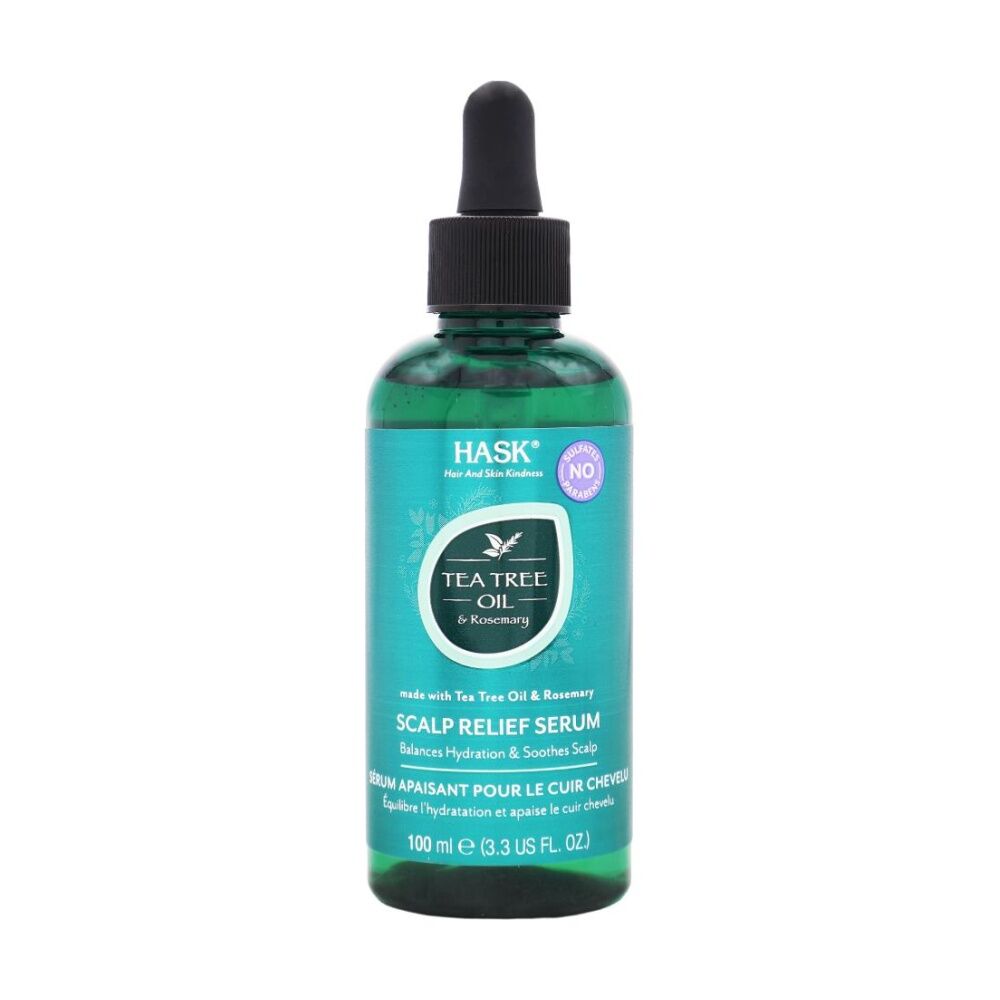 12PK Hask Scalp Relief Serum Tea Tree Oil Rosemary Haircare 100ml