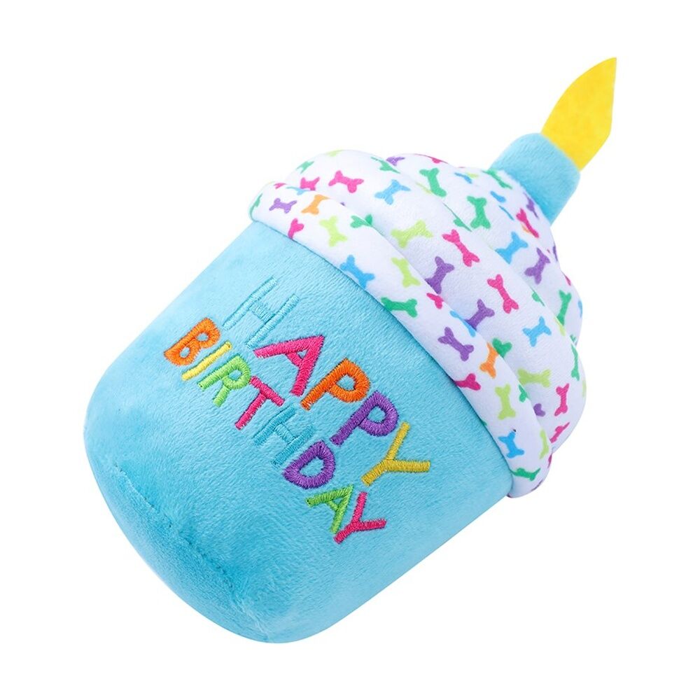 12x Paws And Claws Birthday Plush Dog Pet Play Toy 20-35x12x8cm Assorted