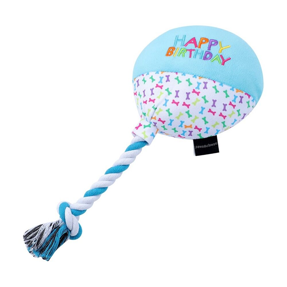 12x Paws And Claws Birthday Plush Dog Pet Play Toy 20-35x12x8cm Assorted