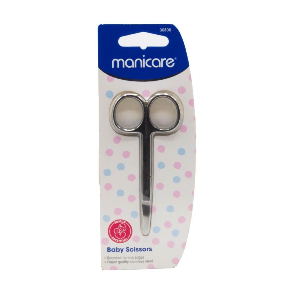 2PK Manicare Nail Scissors For Baby Toddler Grooming Stainless Steel