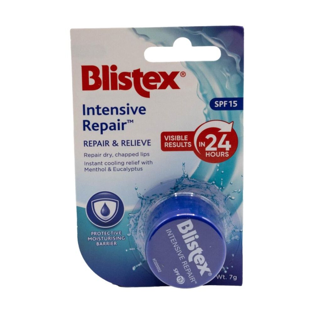 6PK Blistex Intensive Repair Lip Balm SPF15 Soothing Moisturising Cooling 7g