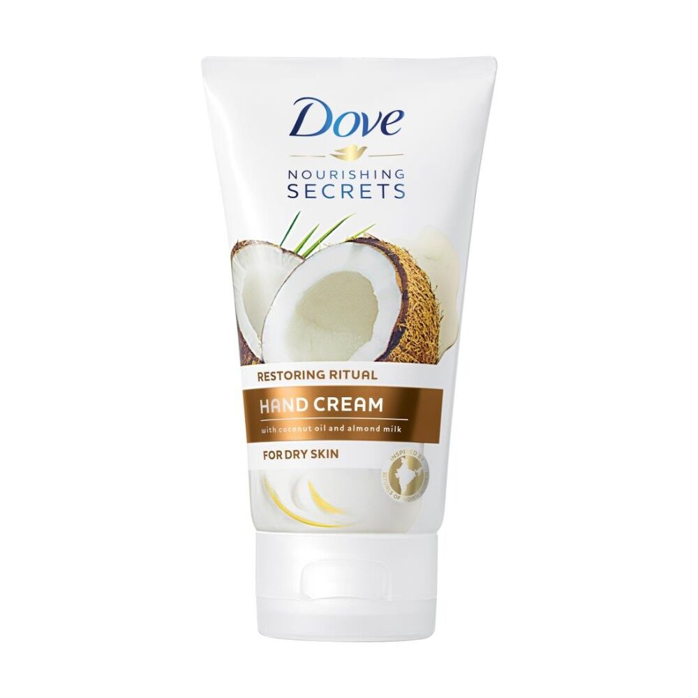 6PK Dove Body Love Restoring Care Hand Cream Coconut Oil Almond Milk Dry 75mL