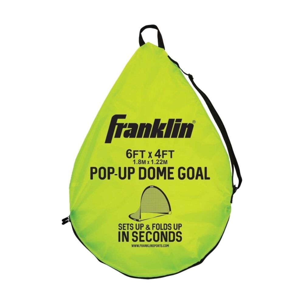 2PK Franklin Pop Up Dome Portable Kids Soccer Goal Neon Yellow 1.83x1.21m
