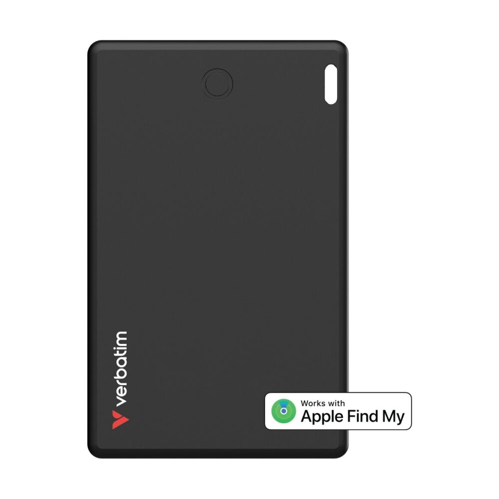 2pc VERBATIM My Finder Bluetooth Apple Compatible Card Sized Tracker Blk & Slvr