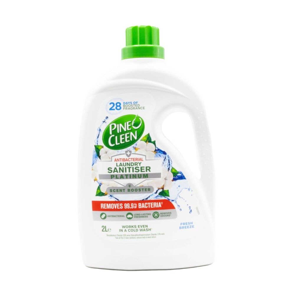 10PK Pine O Cleen Platinum Scent Booster Laundry Sanitiser 2L Fresh Breeze