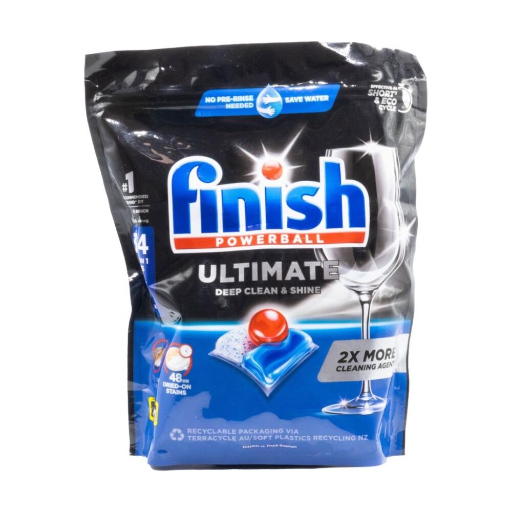 7x 34pc Finish Powerball Ultimate Deep Clean & Shine Dishwasher Tablets Fresh