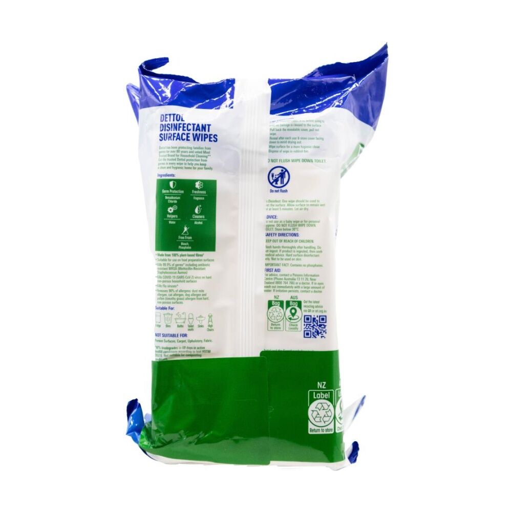 4x 300pc Dettol Fresh Biodegradable Multipurpose Disinfectant Wipes Extra-Large