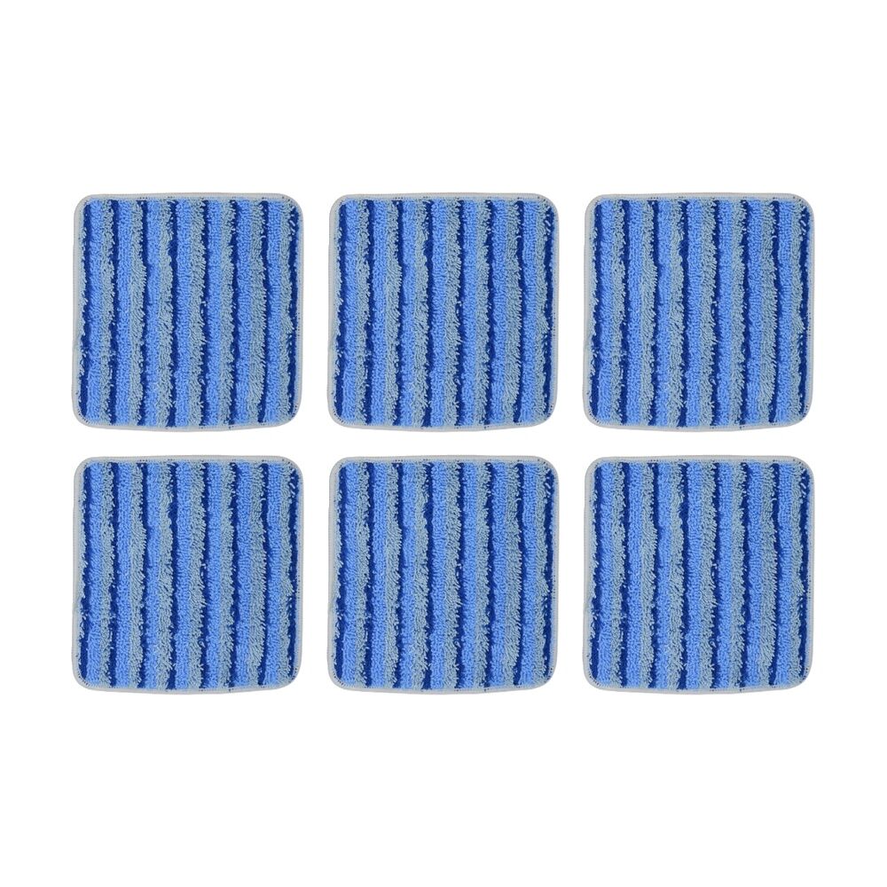 6PK Duop Floors Glass Windows Mirrors Reusable Microfibre Scouring Pad Small