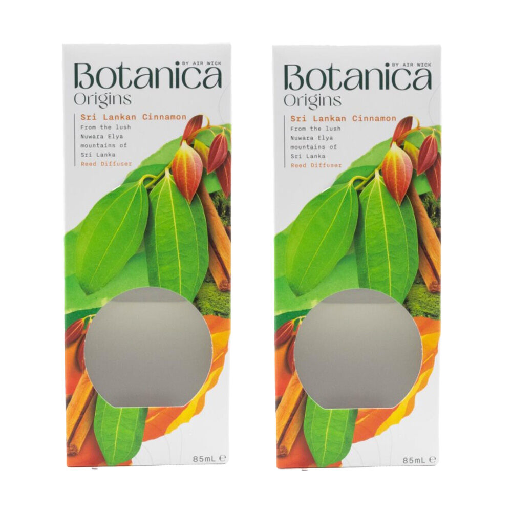 2PK Air Wick Botanica Origins Reed Diffuser 85ml Sri Lankan Cinnamon