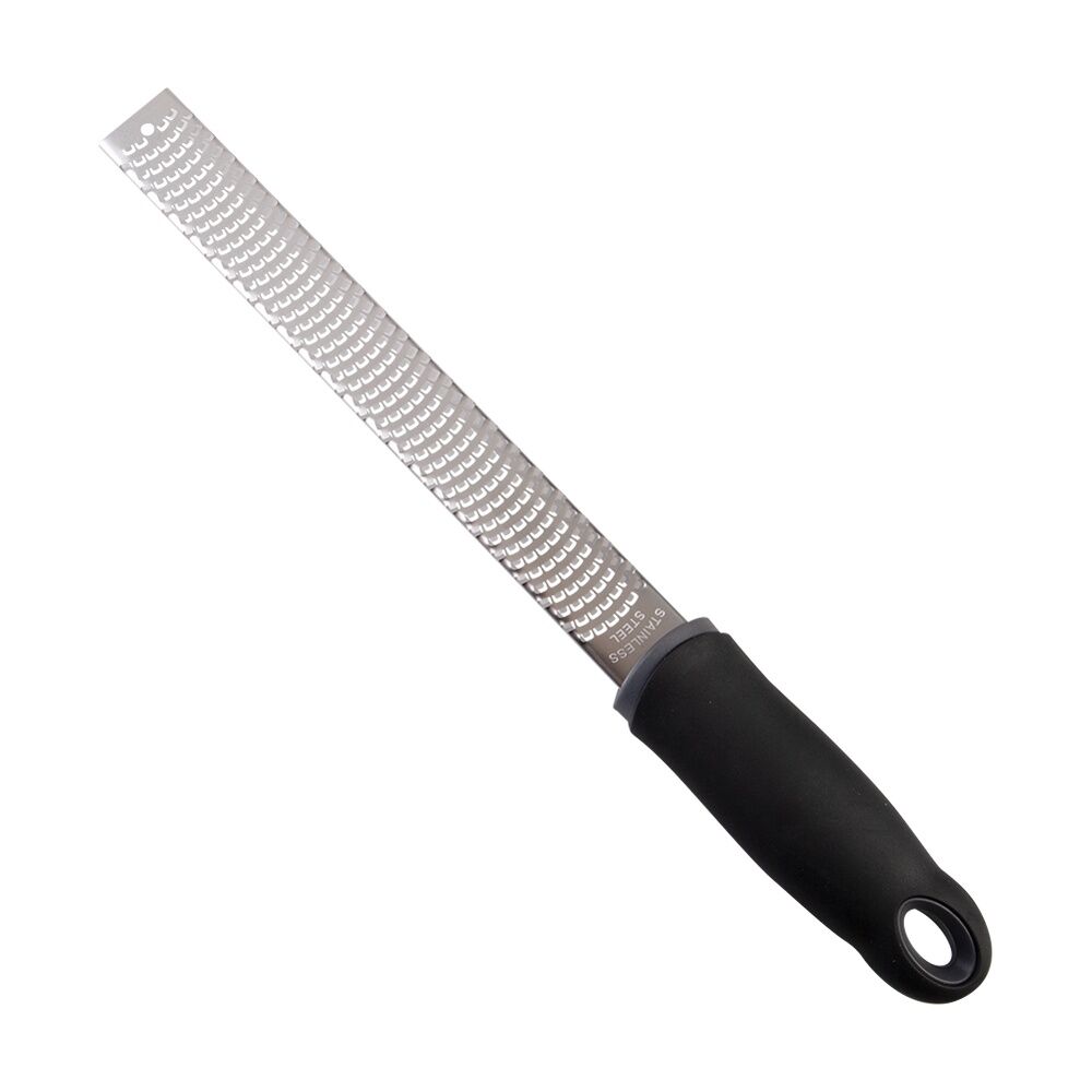 Appetito Stainless Steel Rasp Micro Grater W/ Soft Grip Handle Fine