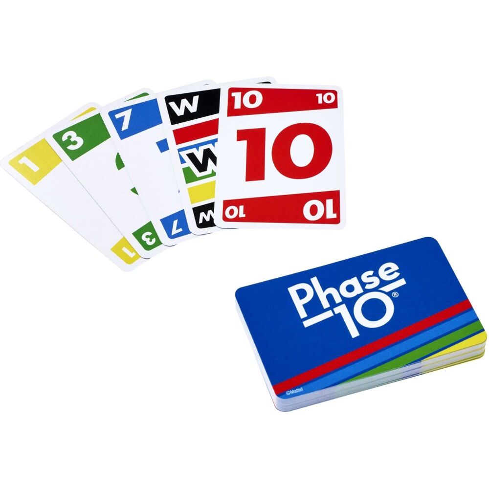 2PK Mattel Phase 10 Rummy-Style Kids/Family Travel/Party Card Game 7y+