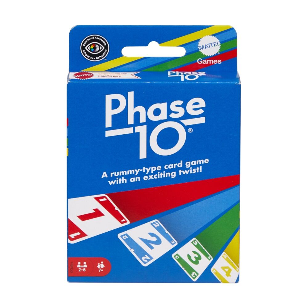 2PK Mattel Phase 10 Rummy-Style Kids/Family Travel/Party Card Game 7y+