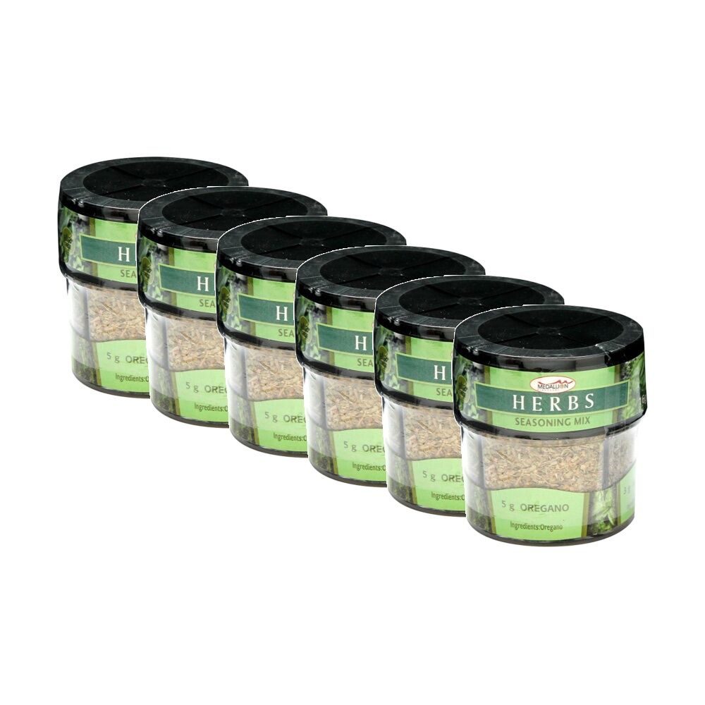 6PK Medallion 4-In-1 Seasoning Mix W/ Rosemary Oregano Basil & Mixed Herbs 16g