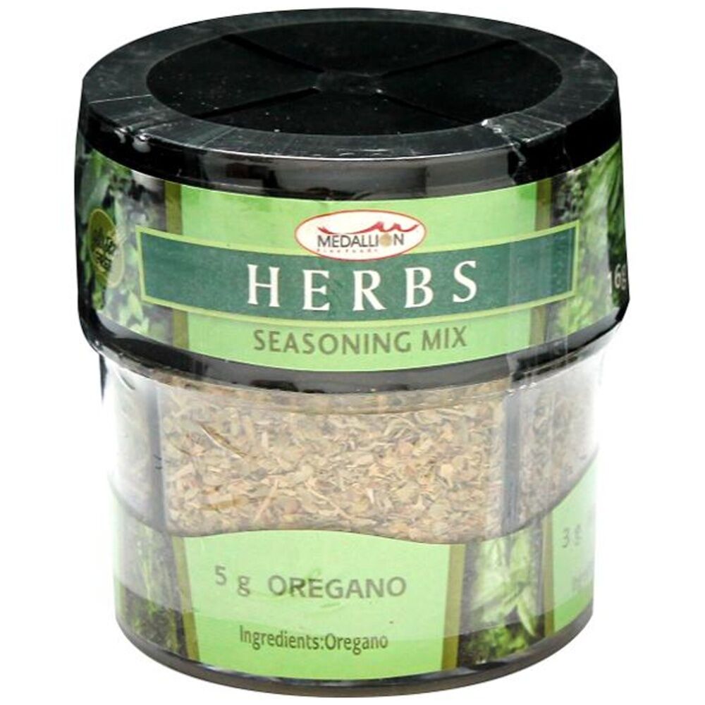 6PK Medallion 4-In-1 Seasoning Mix W/ Rosemary Oregano Basil & Mixed Herbs 16g