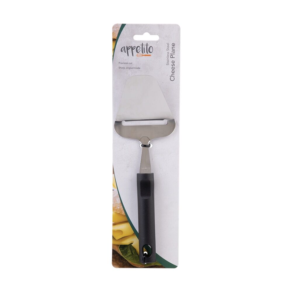 2PK Appetito Stainless Steel Cheese Plane Kitchen Tool W/ Black Handle