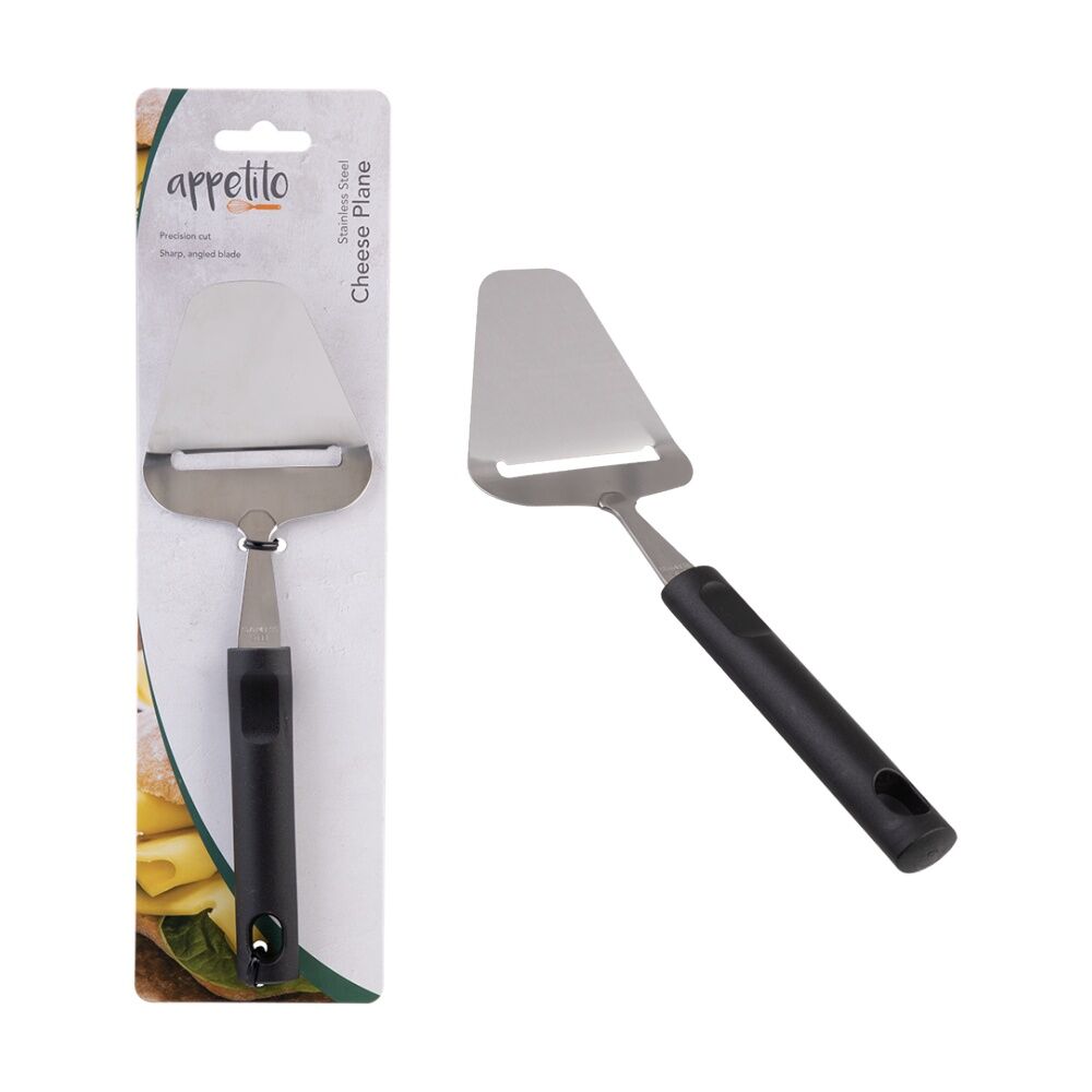 2PK Appetito Stainless Steel Cheese Plane Kitchen Tool W/ Black Handle