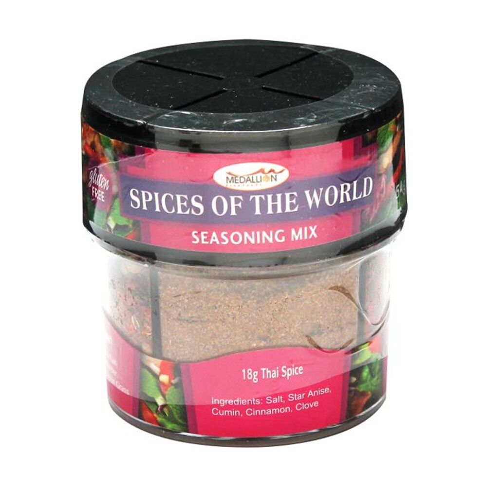 6PK Medallion 4-In-1 Spices Of The World Seasoning Mix MSG Free 54g
