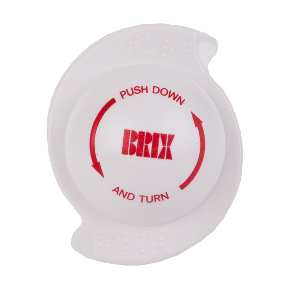 Brix Multigrip Safety Cap Bottle Opener Kitchen Tool White Fits Most Lids