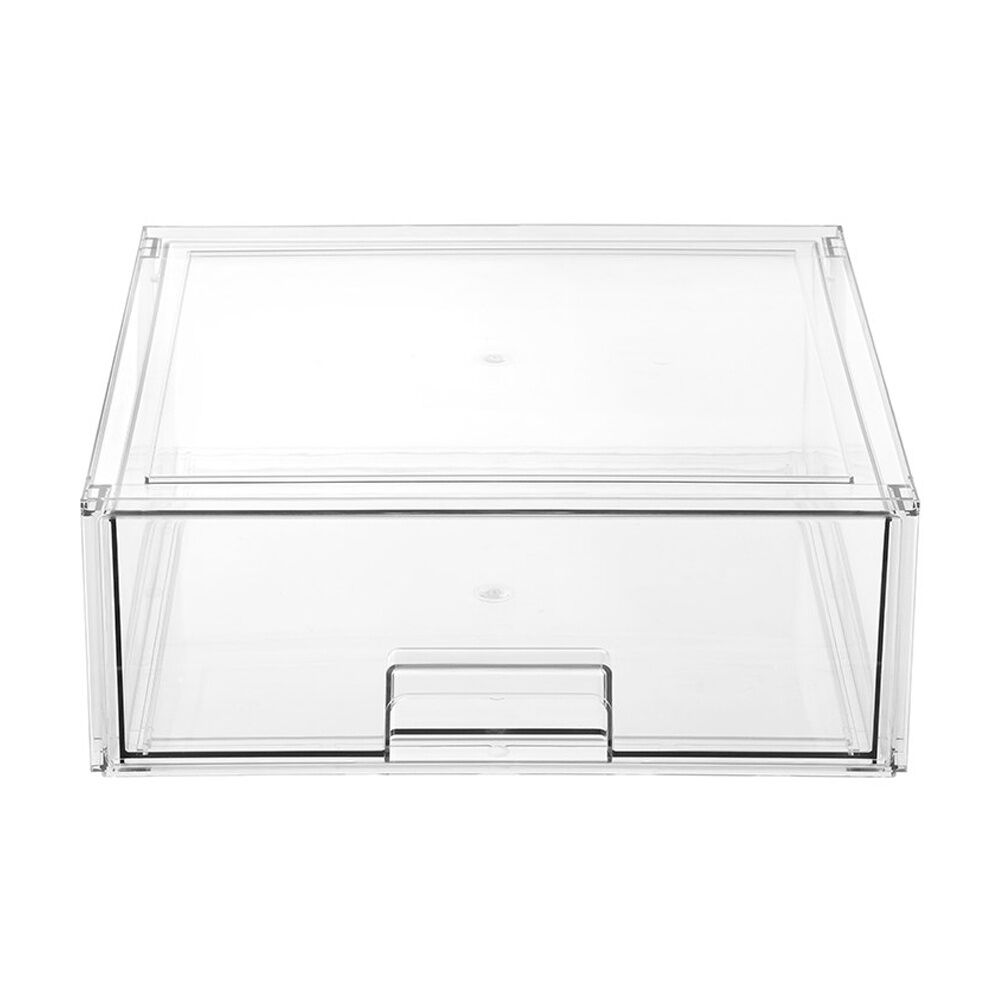 Boxsweden Crystal Stackable Organisation Storage Drawer 36.5x36.5x14cm 15.5L