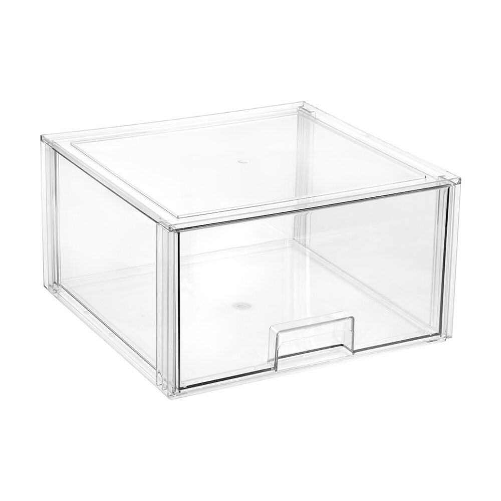 Boxsweden Crystal Stackable Organisation Storage Drawer 36.5x36x20cm 23L