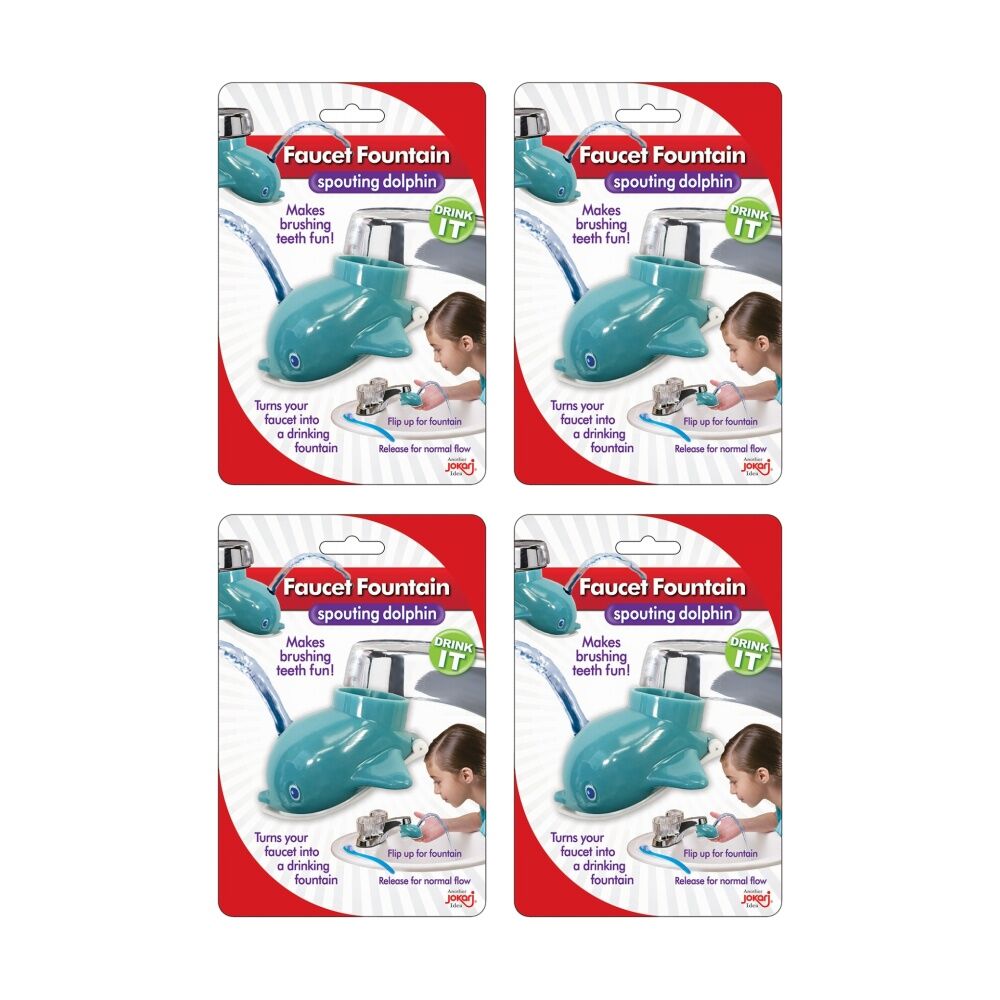 4PK Jokari Dolphin Faucet Fountain Fun Kids Water Tap Attachment