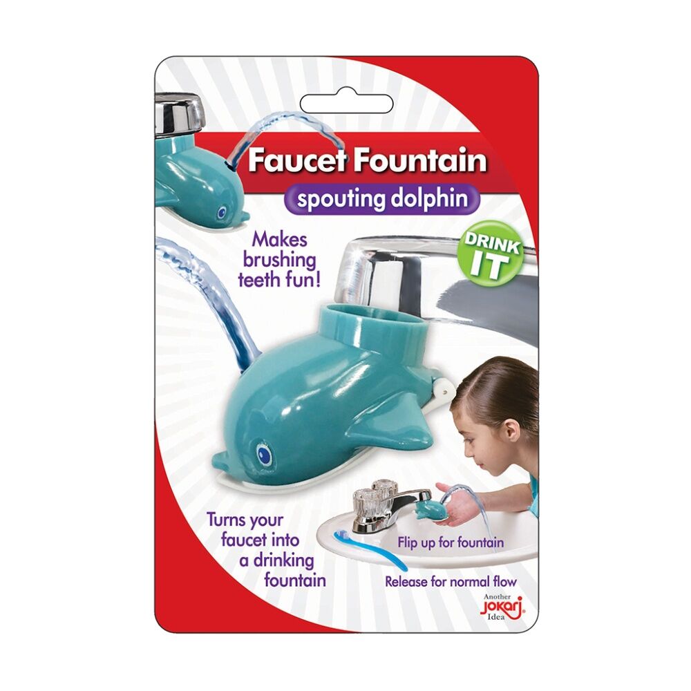 4PK Jokari Dolphin Faucet Fountain Fun Kids Water Tap Attachment