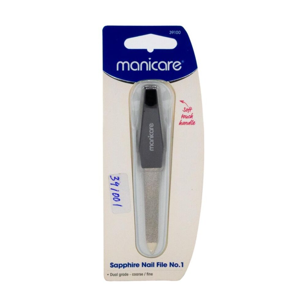 12PK Manicare Sapphire Nail File No1 Dual Grade Coarse Fine Beauty Care Tool