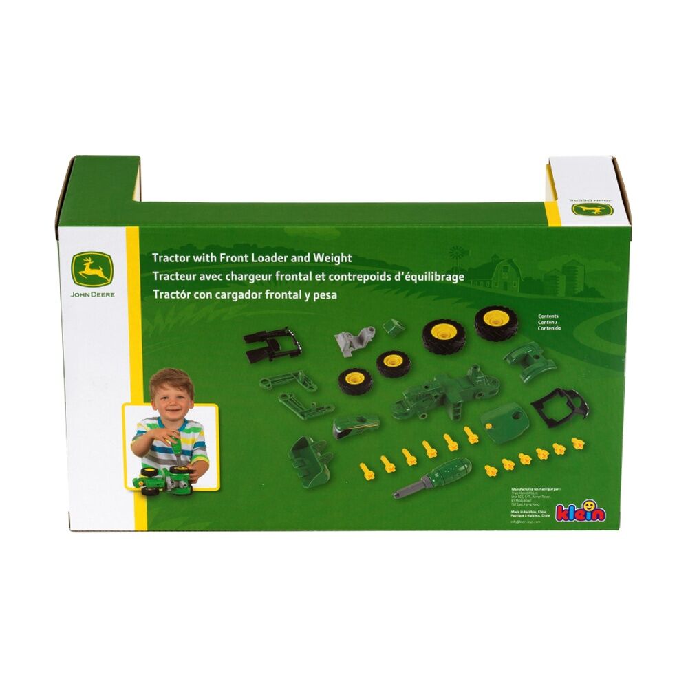 1:24 John Deere 6215R Buildable Tractor With Front Loader & Weight 3y+