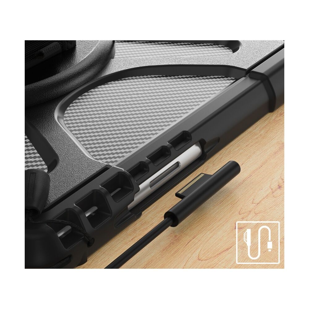 3sixT Apache - Surface Pro 9/10/11 B2B No Strap or SP Back Case Black