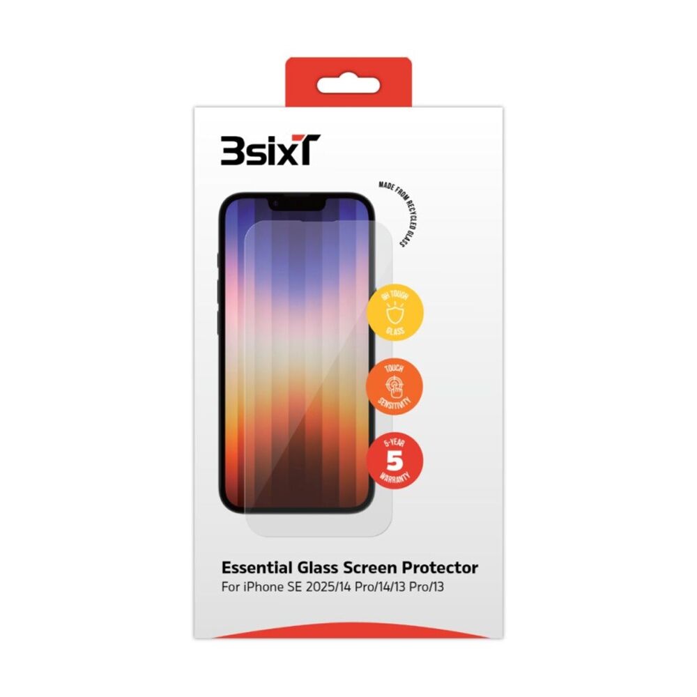 3sixT PrismShield Essential SP - iPhone 16e Glass Protection Clear