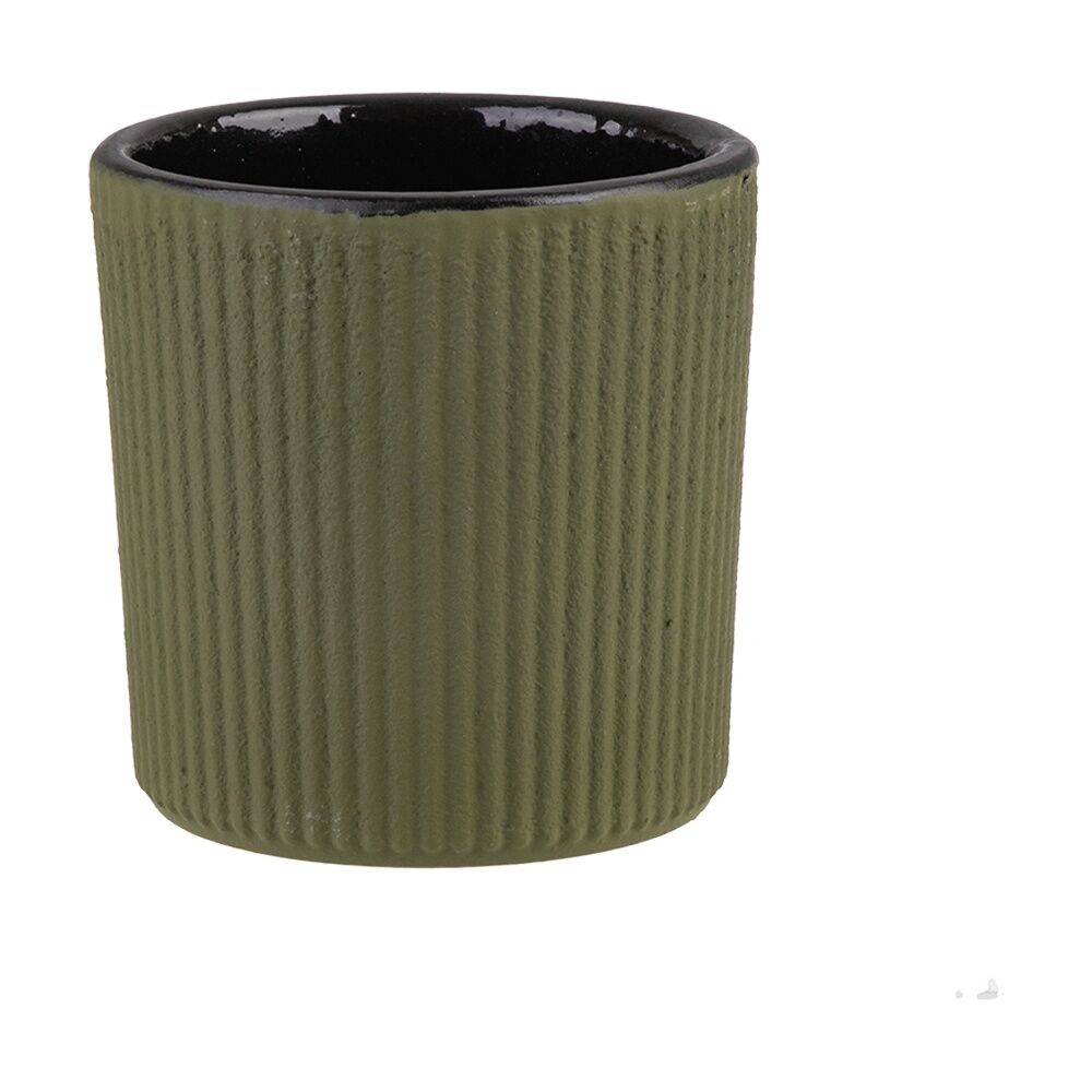 2pc Teaology Cast Iron Heat Retaining Tea Cup Set Serenity Olive 120ml