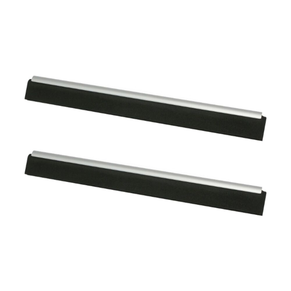 2PK Edco Flexible Double Sided Neoprene Blade Floor Squeegee Refill Black 60cm