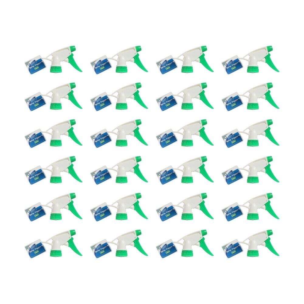 24PK Edco Adjustable Setting 257mm Stem Spray Trigger For Use With 500ml Green