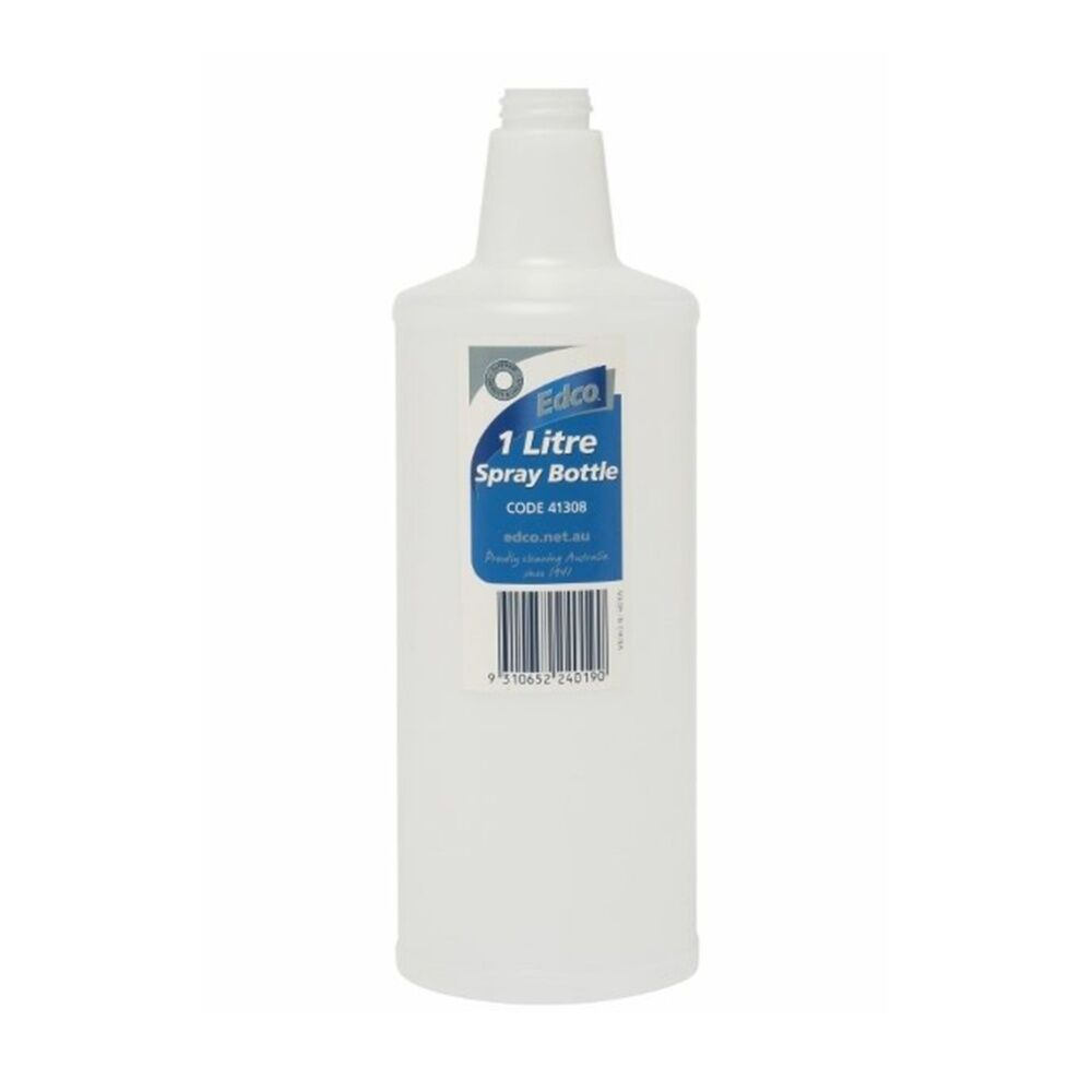 6PK Edco Large Diameter Moulded Measurement Reusable Spray Bottle 1L