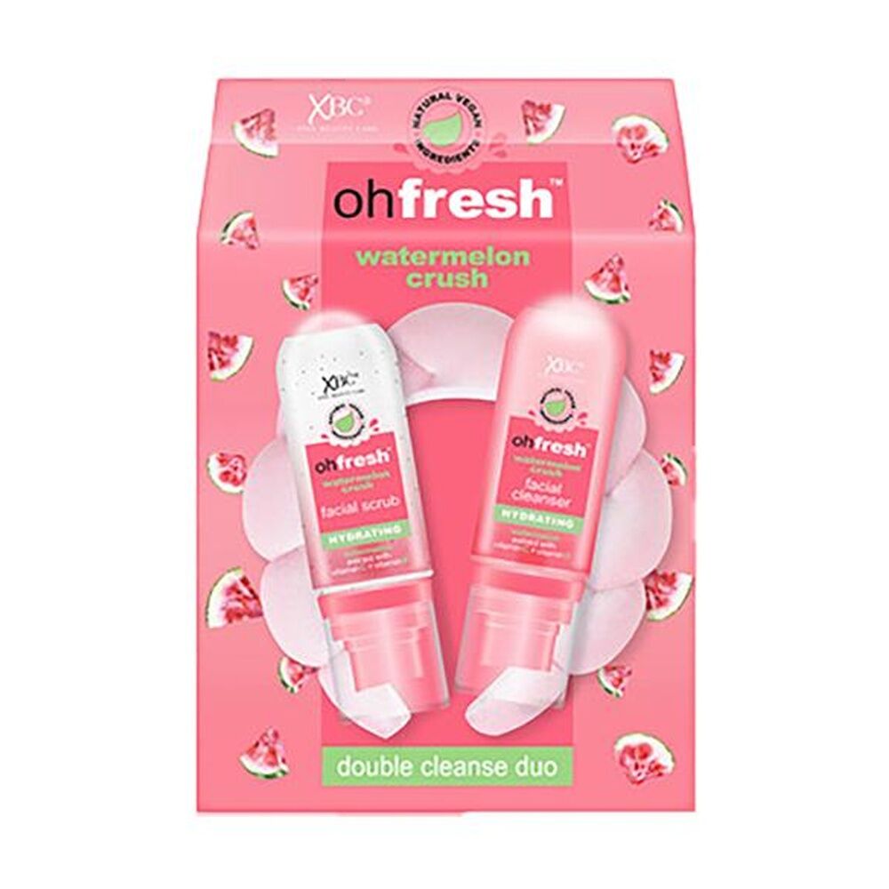 2PK Oh Fresh Double Cleanse Skincare Duo Facial Scrub & Cleanser