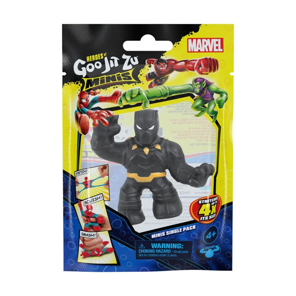 6PK Heroes Of Goo Jit Zu Marvel Minis Stretchy Assorted 2.5in