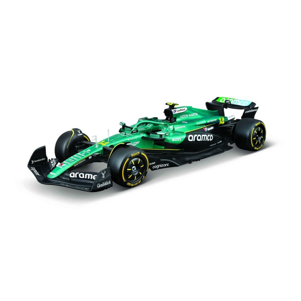 Bburago Aston Martin AMR 25 Model With Alonso Figurine 2025 Car Collectible 1:24