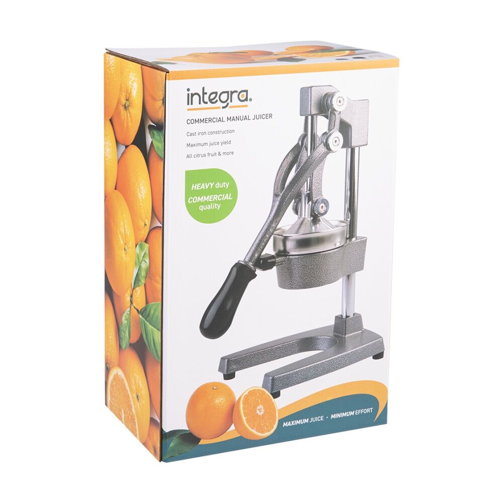 Integra Cast Iron Heavy Duty Commercial Manual Juicer Kitchen Tool White