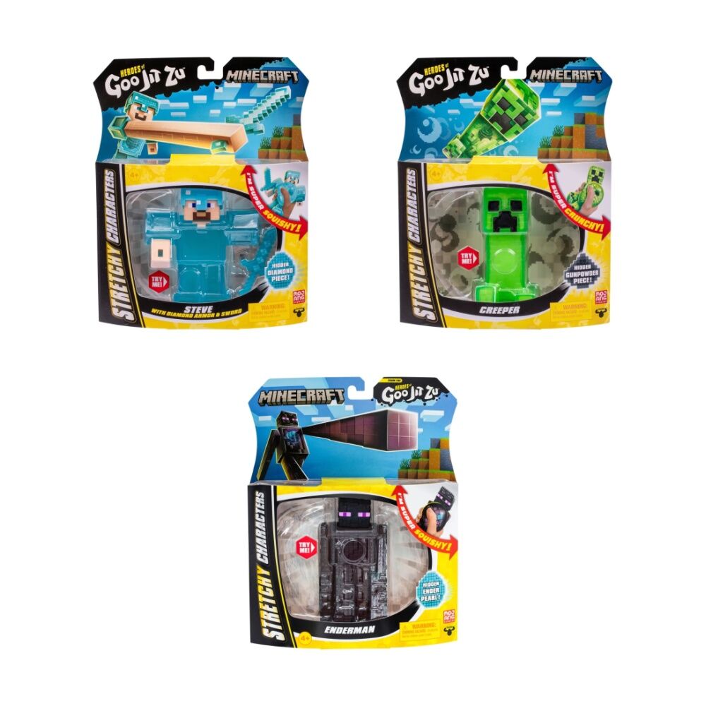 Heroes Of Goo Jit Zu Minecraft Hero Stretchy Assorted 2.5in