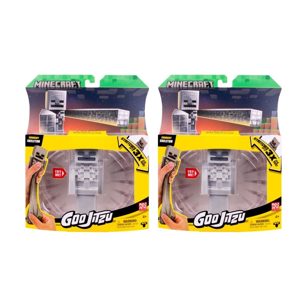 2PK Heroes of Goo Jit Zu Minecraft S3 Hero Set Stretchable Figure Assorted