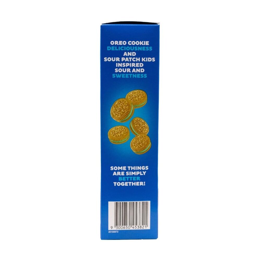 8x 10pc Mini Oreo Biscuit Snacks W/ Sour Patch Kids Lime Inspired Creme 204g