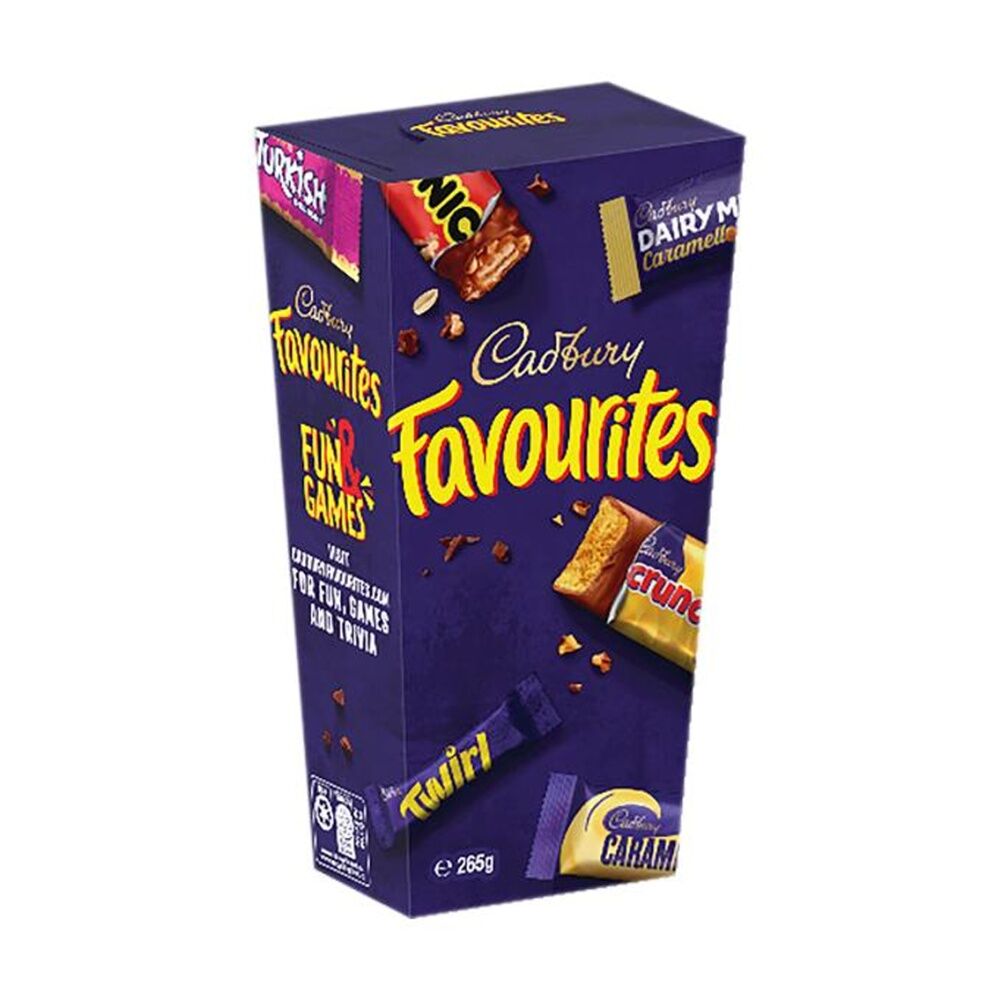 9PK Cadbury Favourites Variety Chocolate Confectionery Gift Box 265g