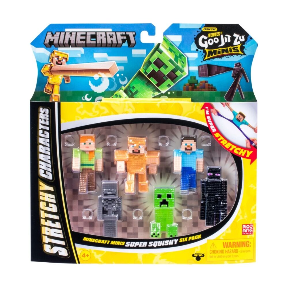 6pc Heroes Of Goo Jit Zu Minecraft S3 Minis Mega 2.5in
