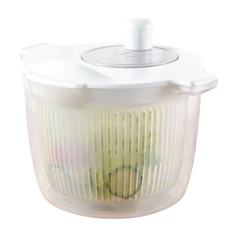 Appetito Salad Spinner High-Speed Drying Kitchen Tool White 3L Capacity