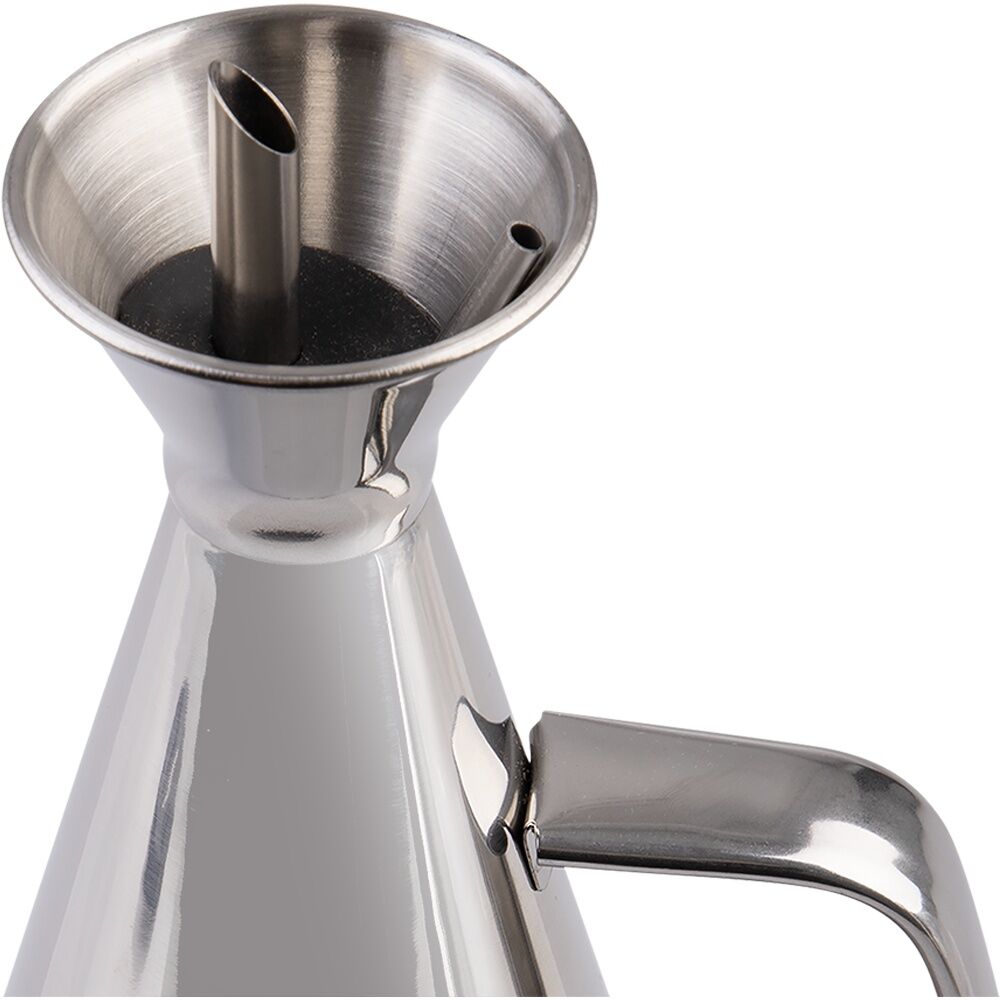 2PK Appetito Durable Stainless Steel Oil Can W/ Vented Spout 750ml